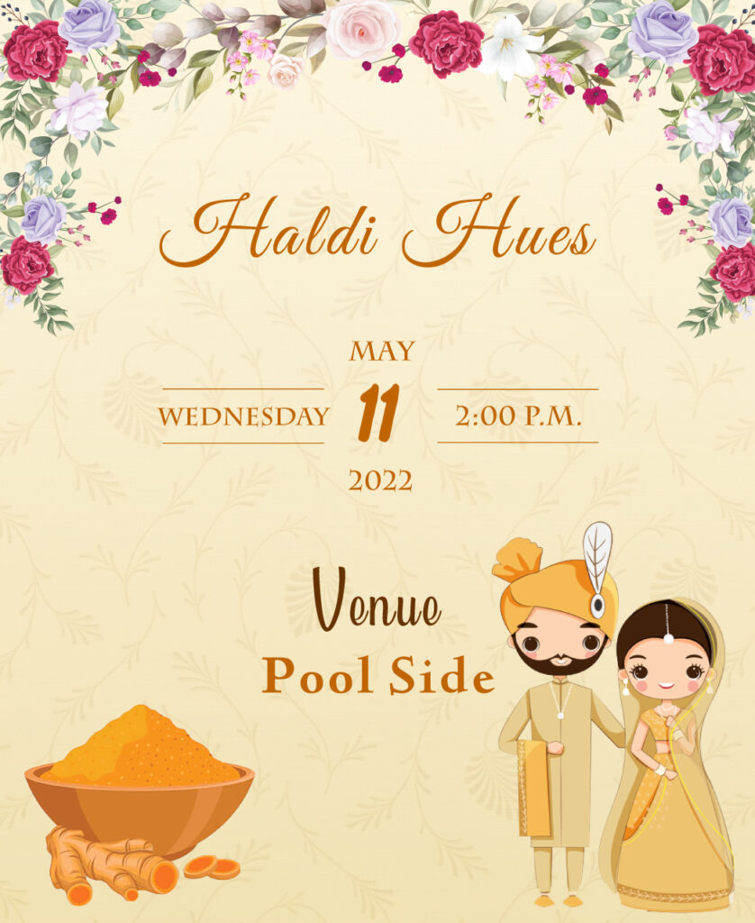 Caricature Wedding Invitation Card