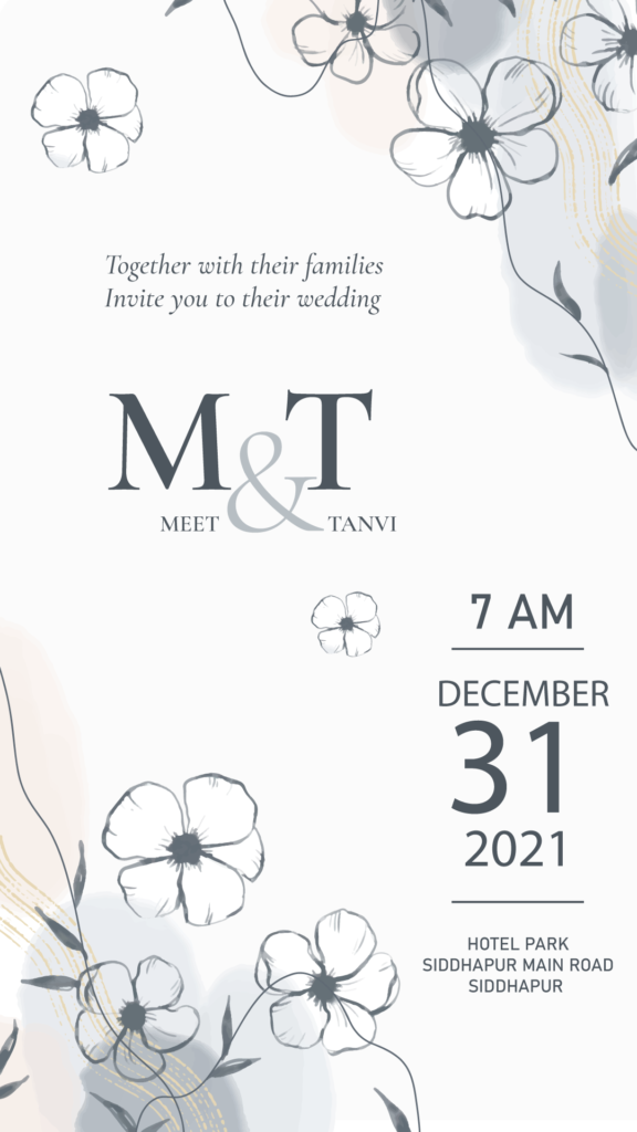 save the date wedding invitation card